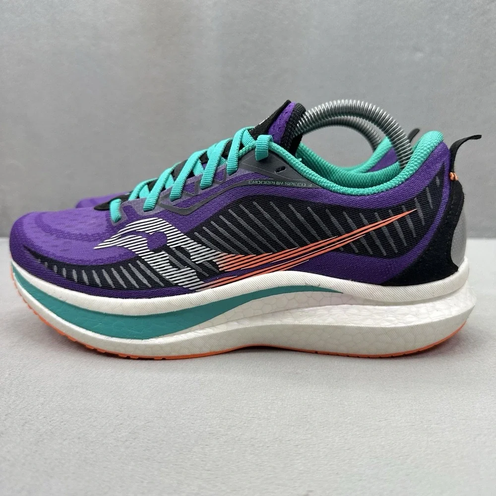 Womens Size 10 Saucony Endorphin Speed 2 Shoes Purple Athletic Running Sneakers